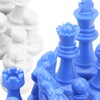 Chess Games, Chess Pieces Set Blue White Standard Chess Pieces