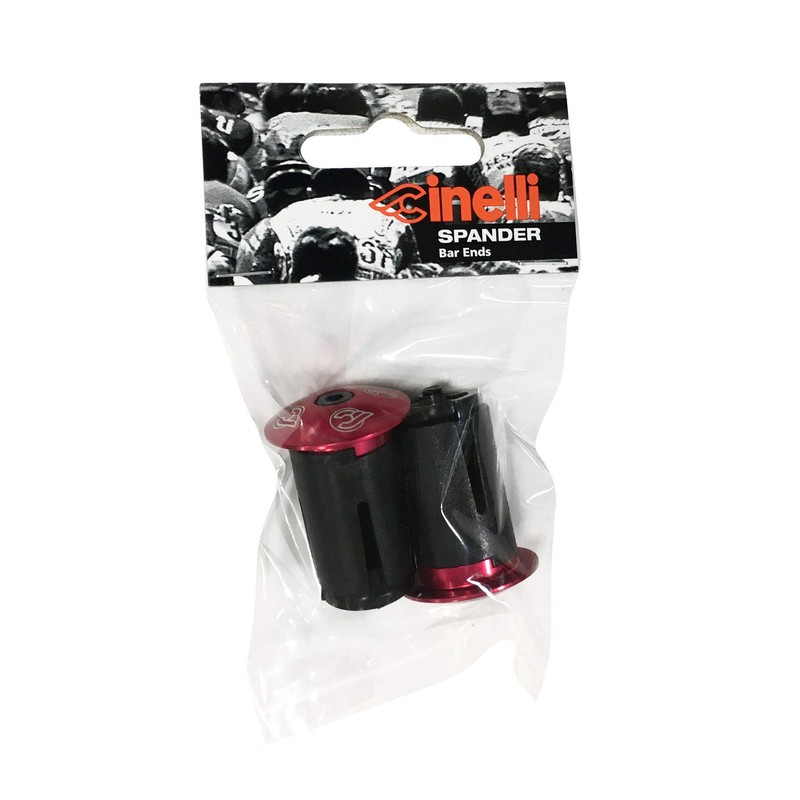 Cinelli Unisex's Bar End Expander Plugs, Red, Universal