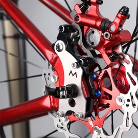 MUQZI Bicycle Disc Brake Adapter Converter, Disc Brake Adapter, Bicycle V Brake to Brake Disc Conversion, Brake Mount Heavy Duty 160/180/203 mm Accessories for Rear Disc Brakes