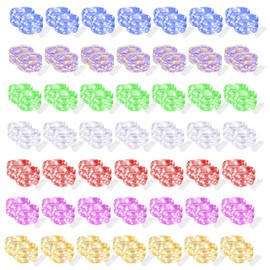 Hogg 12 Pack Battery Fairy Lights Bulk - 7 ft, Mini LED Lights for Crafts, Fairylights for Mason Jars, Tumblers, DIY, White