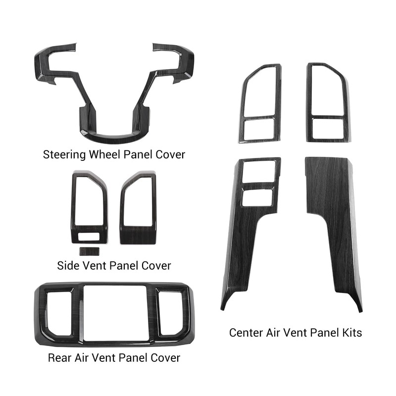 Voodonala for F-150 2015-2020 Center Console Interior Trim Cover Kits