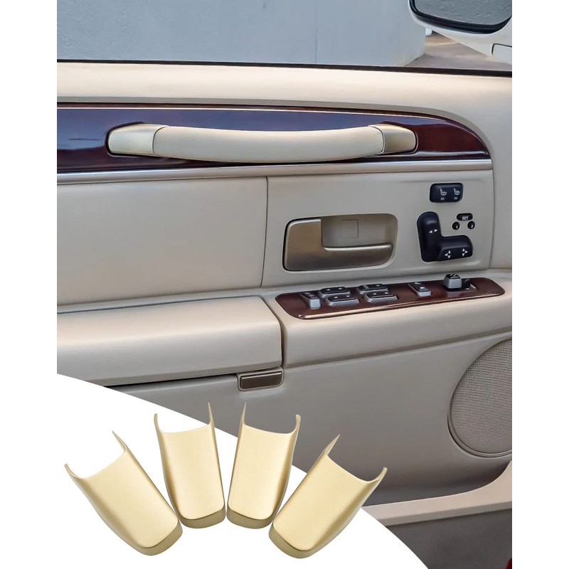 Tavaski Door Pull Strap End Caps Fit for Lincoln Town