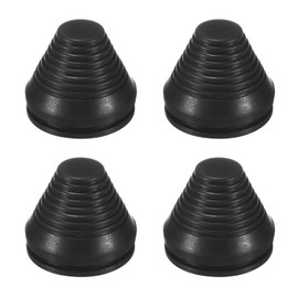 M METERXITY 4-Pack Rubber Grommets for Wiring 50mm Flexible Drill Hole Grommets Cable Cord Grommet Firewall Hole Plug for Cables/Wires Through Protection [Black, Tower-Shaped]