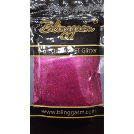 Blinggasm Premium Solvent Resistant Polyester Glitter 3.5 oz by Weight .008 or .015 for Tumblers Crafts Nails Cosmetics Body Paint (Metallic #54 B0903 Peach, .015 (1/64") 3.5 oz)