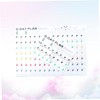 KICHOUSE 12pcs Day Countdown Planner Compact Learning Schedule Self Discipline