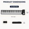 88-Key Roll Up Piano Keyboard for Home Practice – Portable