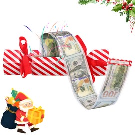 Christmas Surprise Money Pull Pouch, Surprise Box Gift Box for Money, Christmas Money Holders for Cash, Money Pull Box for Cash Gift, Surprise Gift Box, Candy Funny Money Gift Boxes