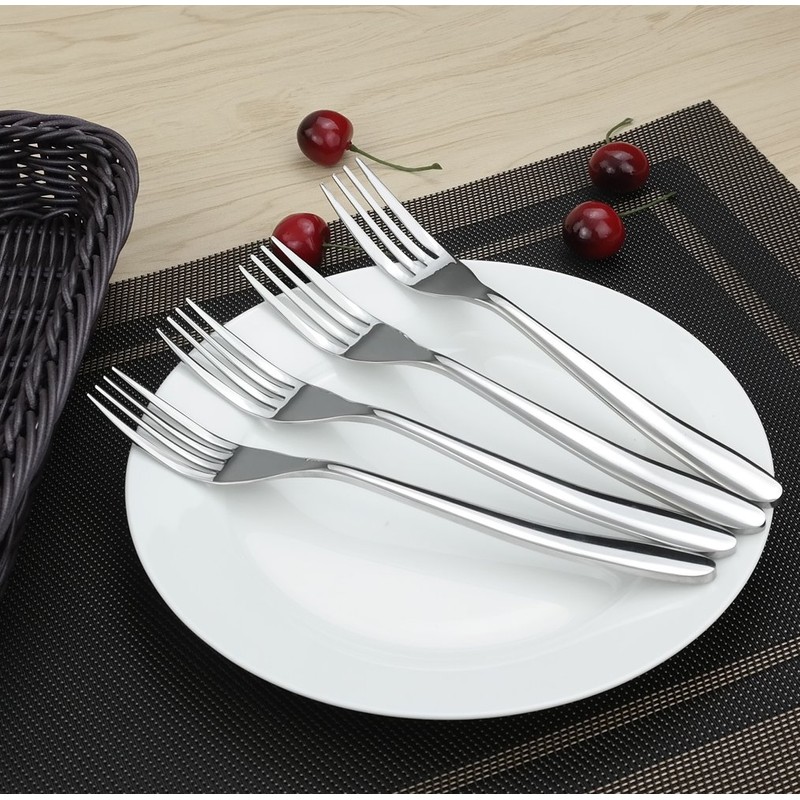 Yarebest 12 Pieces Dinner Table Forks Set, Stainless Steel Cutlery