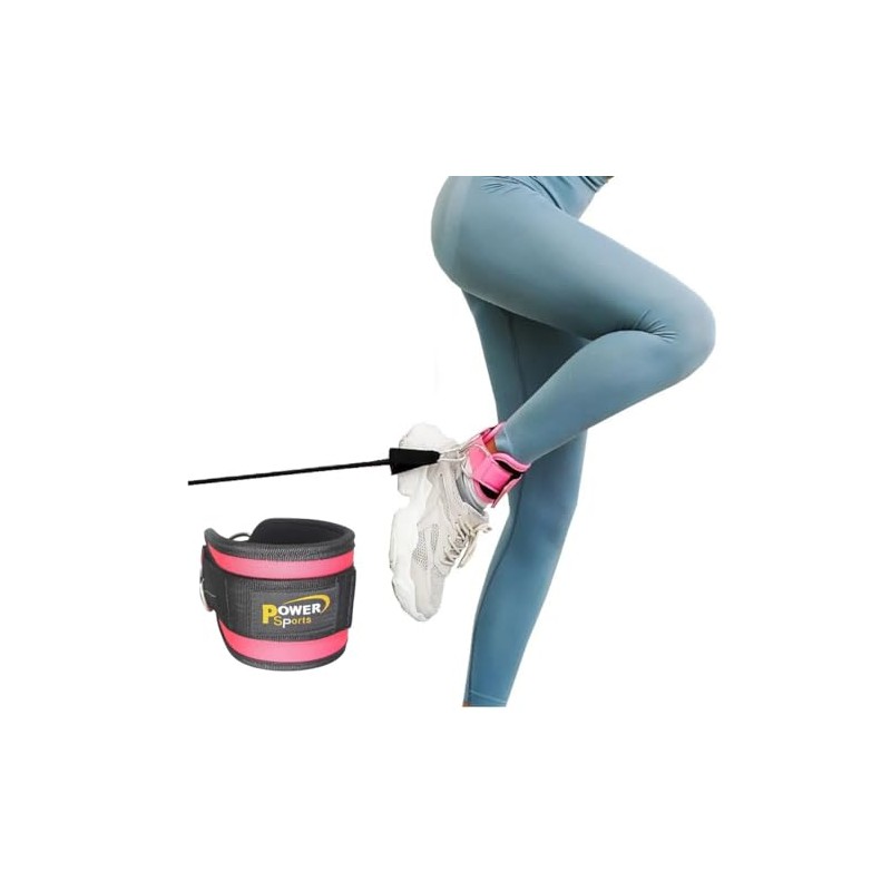 Gym Ankle Strap PINK SOLD SINGLE Cable Machine Attachment Enhance