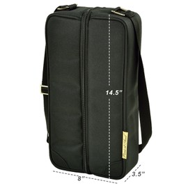 Picnic at Ascot Insulated Wine Tote with 2 Wine Glasses, Napkins and Corkscrew -Designed & Assembled in the USA