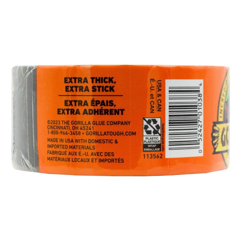 Gorilla Tape Black Noir Cinta Adhesiva Para Sujeción