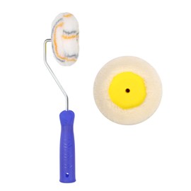 Corner Paint Roller, 3pcs Drywall Corner Edger Paint Roller Tool Kit Contains Frame & Sleeve Edge Corner Painting Tool Brush Pad for Home Office Ultimate Walls Ceiling Corners