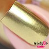 Whats Up Nails - Polvo cromado dorado para uñas de