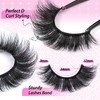 JIMIRE False Eyelashes Natural Look 16MM Russian D Curl Strip