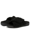 VIONIC Women's Relax Ii Slides Mary Jane Flat, Black Fabric