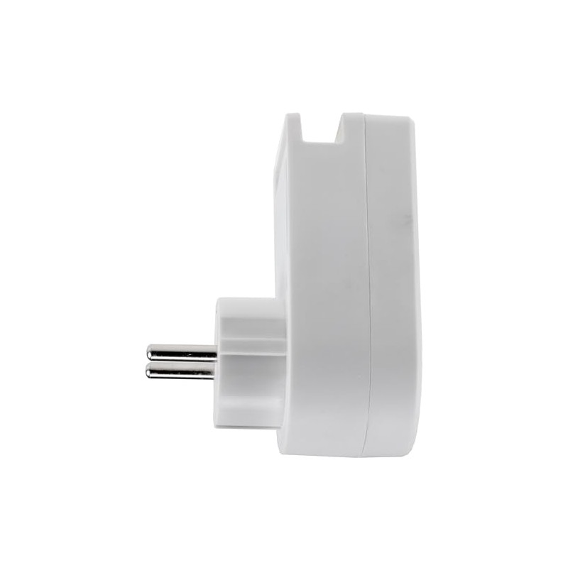 ChiliTec Socket Adapter USB-C USB-A Adaptor Plug 230 V Earthing