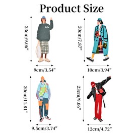 Disnace 4 Pieces Embroidered Patches Cartoon Embroidery Sew On Decorative Patches for Clothes Kids Applique Sew on for Clothes Jackets Backpacks Jeans DIY Decoration