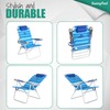 SUNNYFEEL Tall Folding Beach Chair Lightweight, Portable Sand Chair for