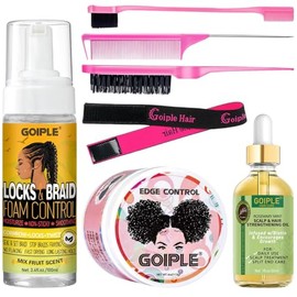 Goiple Edge Control Wax for Women - Strong Hold, Non-Greasy Smoother, Styling Wax for Black Hair - No Flaking, Rosemary Oil for Growth, Braiding Gel, 