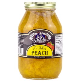 Amish Wedding Peach Pie Filling 32 Ounces (Pack of 2)