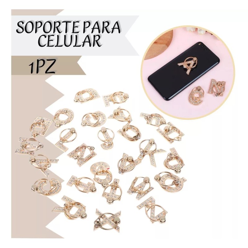 Universo en Linea Soporte Anillo Sujetador Celular Holder Diseños Letras