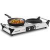Hot Plate, Techwood Double Burner for Cooking, 1800W Countertop Electric