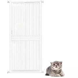 A. SF 애견울타리 방묘문 캣도어 높이 고양이 반려동물 도어 [O. 높이 90c 수동] Pet Fence Barrier Door Cat Door Height for Cats [O. Height 90cm Manual]