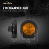 Partsam 10x Amber 2" Round Sealed Led Clearance Marker Light