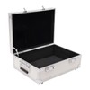 DYNAMI Aluminum Alloy Locking Storage Box, Silver Storage Lock Box
