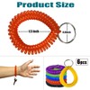 HAMIYELL Pack of 6 Colorful Spring Spiral Wrist Coil Key