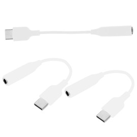 Mipcase 3pcs USB C to Audio Adapter Type C Headphone Jack Adapter Durable TPE Material Design for Seamless Connectivity