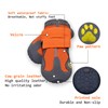 XSY&G Dog Boots,Waterproof Dog Shoes,Dog Booties with Reflective Strips Rugged