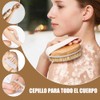 2 PCS Cepillo para Cuerpo, Cepillo corporal de madera con