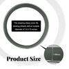 Yourkar Leather Steering Wheel Cover, Breathable Anti-Slip Car Steering Wheel