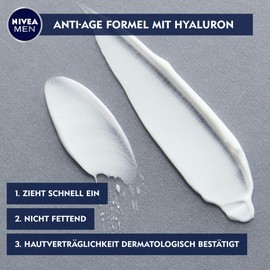 Nivea Men Anti-Age Hyaluron Eye Cream (15 ml), Eye Care Reduces Signs of Fatigue, Moisturising Cream Visibly Reduces Wrinkles in the Eye Area