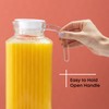 JoyJolt 60oz Glass Pitcher with Lid (2 Lids) - Beverage