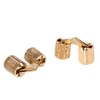 GOTOTOP 4Pcs Barrel Hinges 12mm Brass Concealed Hinges Hidden Home