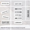 Prayer Room Sign White 9x3 Inch - Indoor Self Adhesive