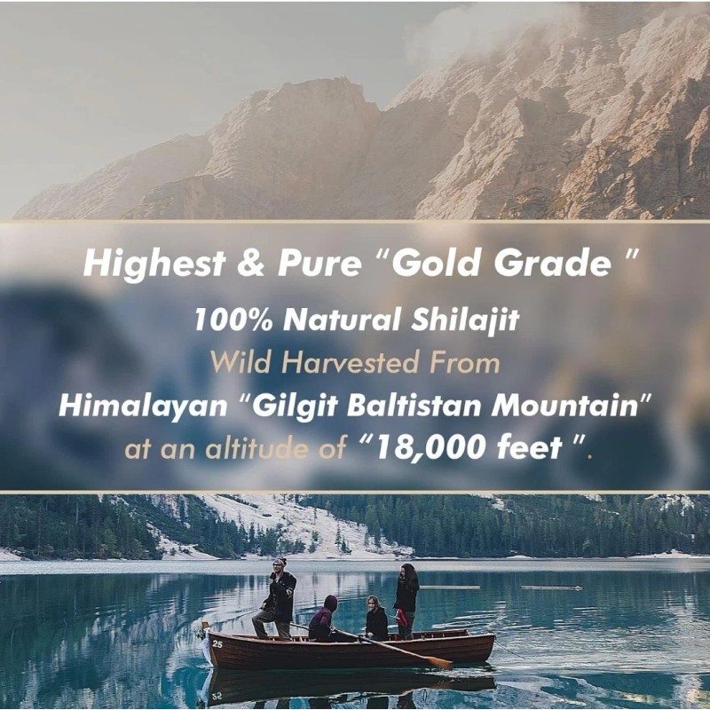 Hima Shilajit Pure 100% Himalayan Shilajit, Soft Resin, Organic, Extremely