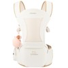 Bebamour Baby Carrier with Hip Seat,All-Position Breathable Mesh Hip Seat