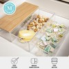 Martha Stewart Brody Plastic Storage Organizer Bins with Paulownia Wood