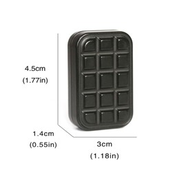 DYNAAGE Premium Magnetic Metal Fidget Slider for Stress Relief - EDC Haptic Sensory Toy for Adults, Anxiety & ADHD Relief, Office Desk Gadget, for Men, Women and Kids. (Black)