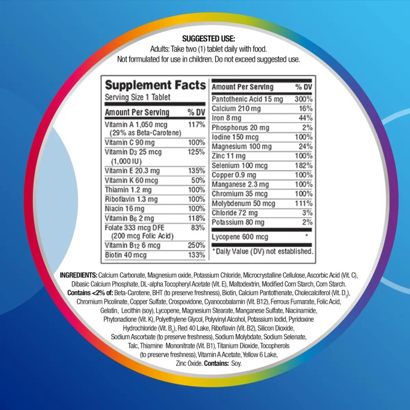 Centrum Multivitamin For Men, Multivitamin/multimineral Supp