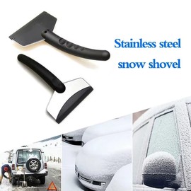 2-Pack Car Windshield Ice Scrapers for Snow and Frost Removal – Stainless Steel Plate with ABS Scraping Edge for Winter Car Care