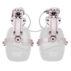 Tigrett Outdoor ARC Rail Adapter for Helmets - Fits Ops-Core, FAST, ACH, MICH, AMP Arms, Howard Leight Earmuffs (Howard Leight Impact Sport, Flat Dark Earth) - Secure & Durable Tactical Mount