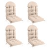 FUNBERRY Patio Chair Cushions Set of 4,Adirondack Chair Cushion,Improved Comfy