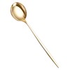 SDMAX 6 Pc Golden Stainless Steel Soup Spoon Set for