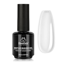 Beetles Gel Polish Beetles Builder Gel 7 in 1 Nail Builder Strengthener Gel Clear Color Hard Gel Builder Extension Nail Gel for Holiday Nail Art Design for Girls