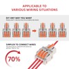 DIANN 10pcs Lever Wire Connectors 1 in 3 Out Circuit