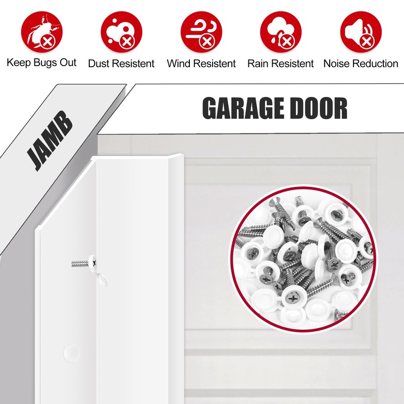ToLanbbt Garage Door Seal Top and Sides - 40FT TPE